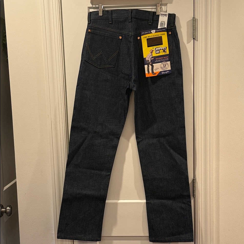 Wrangler Men's SELVEDGE denim COWBOY CUT DARK JEAN 32x32